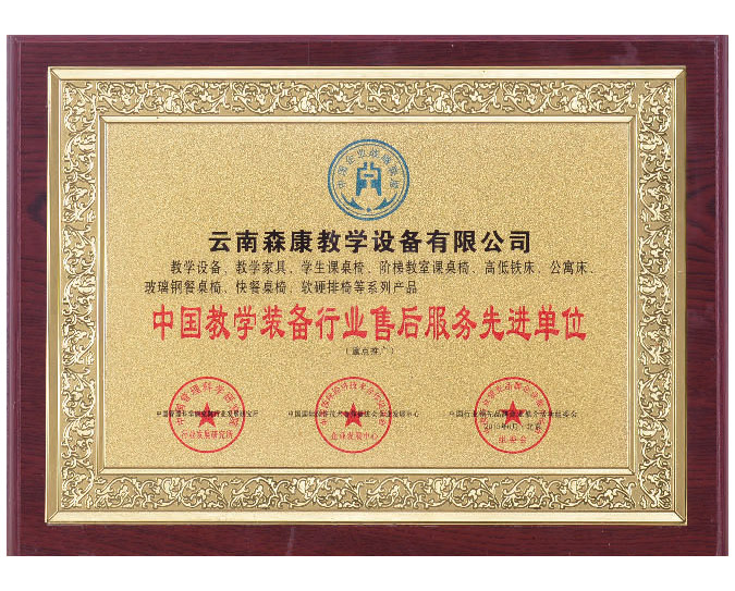 中國教學(xué)裝備行業(yè)售后服務(wù)先進(jìn)單位