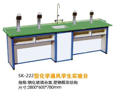 SK-222型化學(xué)通風(fēng)學(xué)生實(shí)驗(yàn)臺(tái)