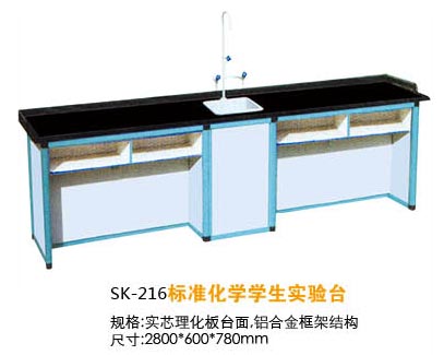 SK-216標(biāo)準(zhǔn)化學(xué)學(xué)生實(shí)驗(yàn)臺(tái)